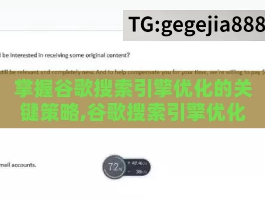 掌握谷歌搜索引擎优化的关键策略,谷歌搜索引擎优化，提升网站排名的终极指南