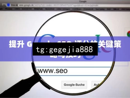 提升 Google SEO 评分的关键策略与技巧，提升 Google SEO 评分的关键之策