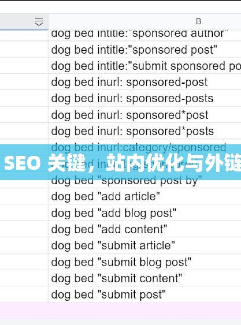 掌握谷歌 SEO 关键，站内优化与外链建设秘籍