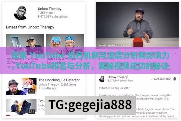 探索 YouTube 排名机制与深度分析其影响力,YouTube排名与分析，揭秘视频成功的秘诀